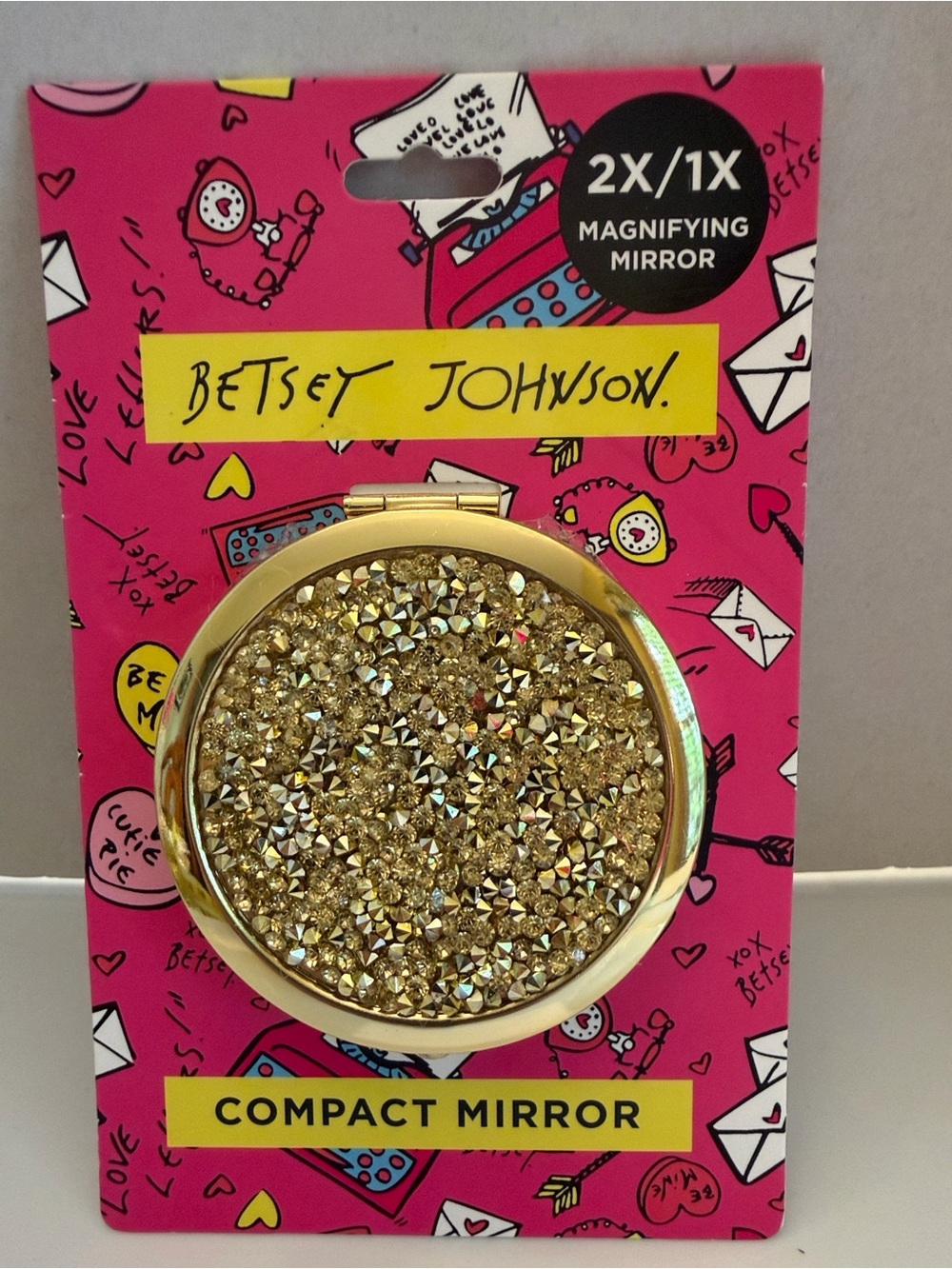 Betsey Johnson Compact Mirror - Picture 1 of 3